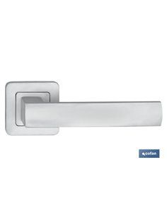 Juego Manivela Aluminioberlinroseta Cuadarada Niquel