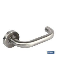 Juego Manivela Inox Paris Ss304 Roseta Redonda