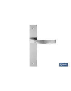Juego Manivela Con Placa Alu-Zamak Niquel