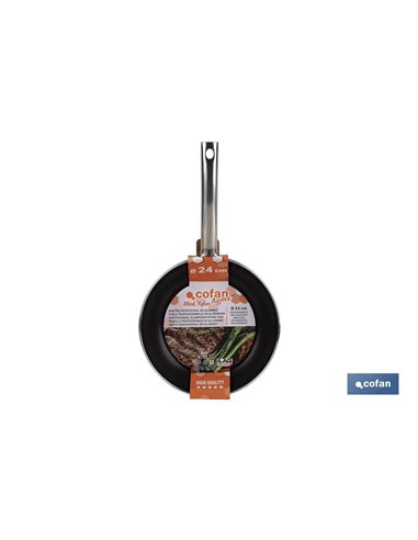 Frigideira Profissional 30 cm Cabo de Alumínio e Aço Inox Tyler