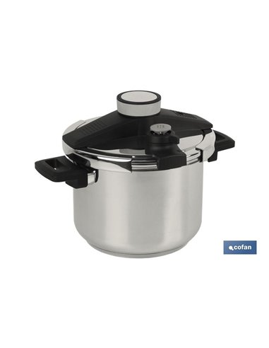 Panela de Pressão 6l INOX Indução Modelo Queen