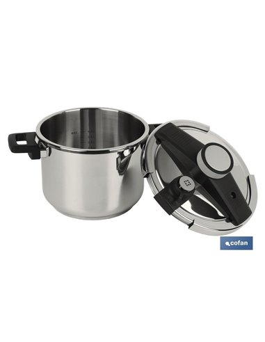 Olla Presión 6l Inox Inducción Modelo Queen