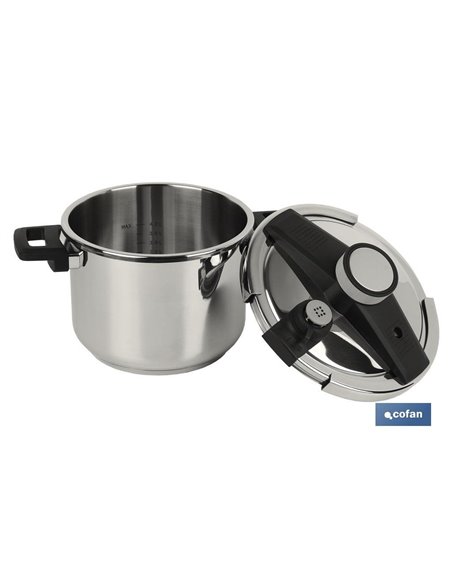 Olla Presión 6l Inox Inducción Modelo Queen
