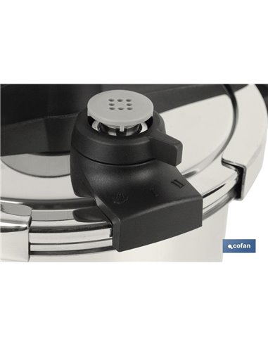 Olla Presión 6l Inox Inducción Modelo Queen