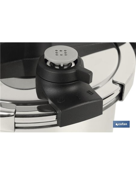 Olla Presión 6l Inox Inducción Modelo Queen