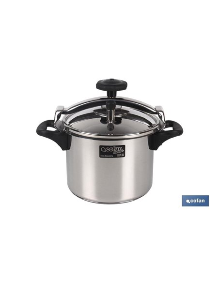 Panela de Pressão INOX Polenta Indução Modelo 8 Lt