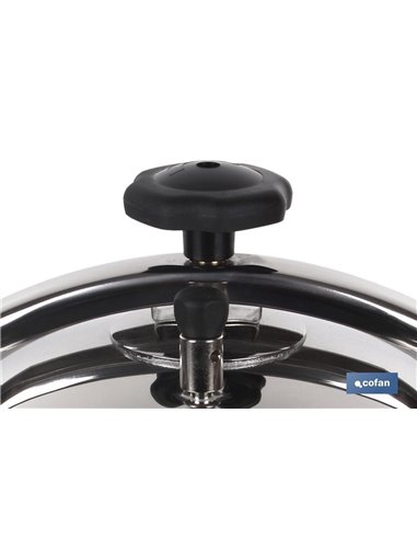 Olla Presión Inox Modelo Polenta Inducción 8 Lt