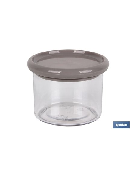 Bote Multiusos Modelo Albahaca Color Piedra 500ml 11x8cm