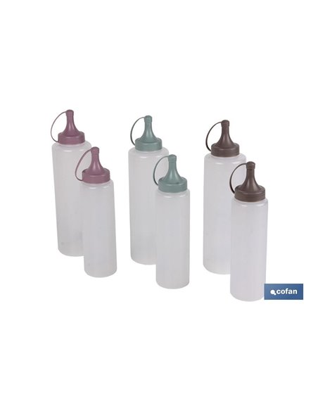 Botella Aceitera Modelo Albahaca 250 Ml Color Piedra 5x20 Cm