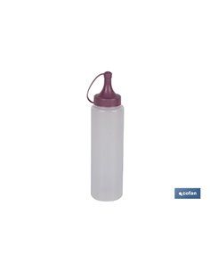 Botella Aceitera Modelo Albahaca  250 Ml Rosa Palo 5x20cm