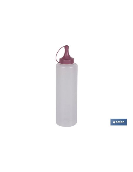 Botella Aceitera Modelo Albahaca 500 Ml Rosa Palo 6x23cm