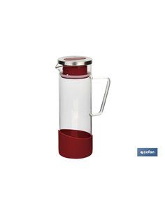 Jarro Borossilicato Modelo Tropical Vermelho 1300ml