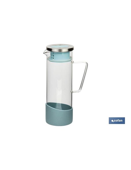 Jarro Borossilicato Modelo Tropical Azul 1300ml