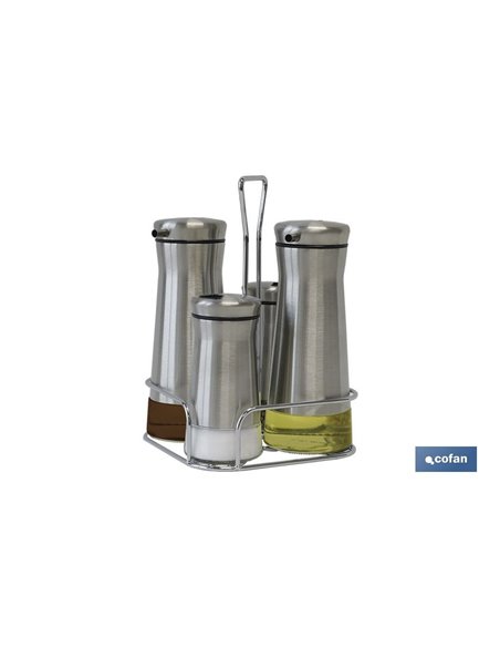 Set Aceitera Modelo Picual Inox 230ml-120ml