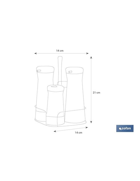 Set Aceitera Modelo Picual Inox 230ml-120ml