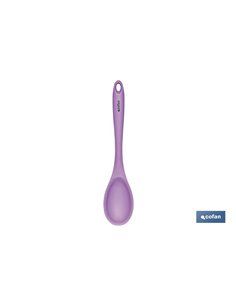 Cuchara De Cocina De Silicona Morada Modelo Vergini 27x5,7 Cm