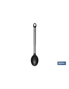Cuchara De Cocina De Acero Inox. Y Silicona Modelo Neige 34 Cm