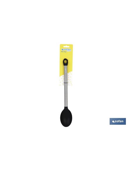 Cuchara De Cocina De Acero Inox. Y Silicona Modelo Neige 34 Cm