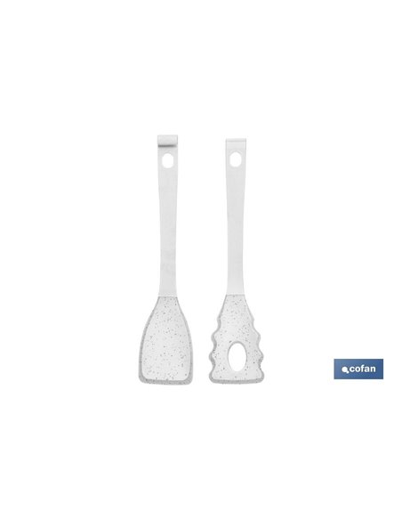 Pinça de Nylon e Silicone Branco Modelo Bach 28 cm