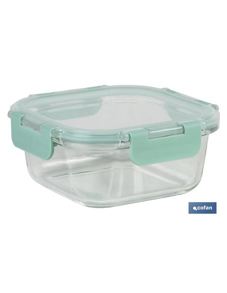 Set De 2 Recipientes De Borosilicato Modelo Agatha 520 Ml - 800 Ml