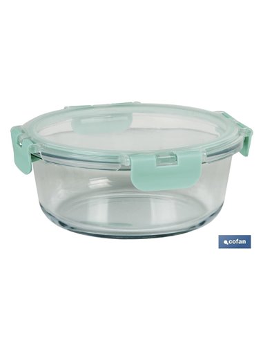 Set De 2 Recipientes De Borosilicato Modelo Agatha 620 Ml - 950ml