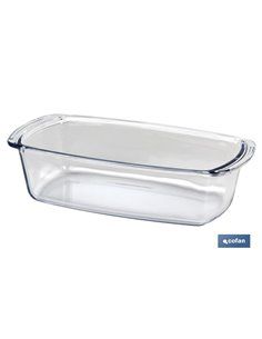 Fuente Oval Alargada De Vidrio Borosilicato Modelo Baritina 1800 Ml 2