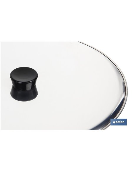 Tapa Giratortillas Modelo Argán Acero Inox 30cm