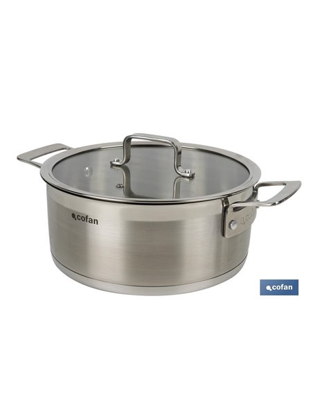Caçarola Com Tampa 4,3l INOX 18/10 Modelo Cadenza
