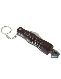 Navaja Recolección Setas 9x2cm Con Sacacorchos 2
