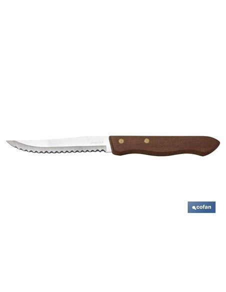 Pack 3 Cuchillos De Madera Hoja 10 Cm Modelo Sagano