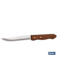 Pack 3 Cuchillos De Madera Hoja 10 Cm Modelo Sagano 2