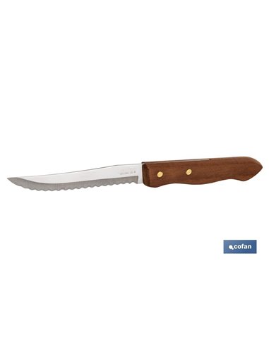 Pack 3 Cuchillos De Madera Hoja 10 Cm Modelo Sagano