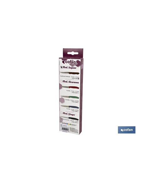 Pack 3 Cuchillos De Madera Hoja 10 Cm Modelo Sagano