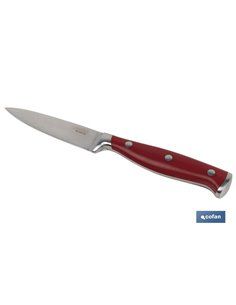 Cuchillo Puntilla Cocinero Hoja 9cm Modelo Aguacejo Rojo 2