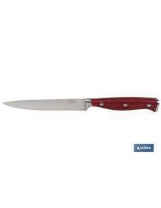 Cuchillo Verduras  Hoja13cm Modelo Aguacejo Rojo