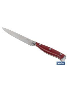 Cuchillo Verduras  Hoja13cm Modelo Aguacejo Rojo 2