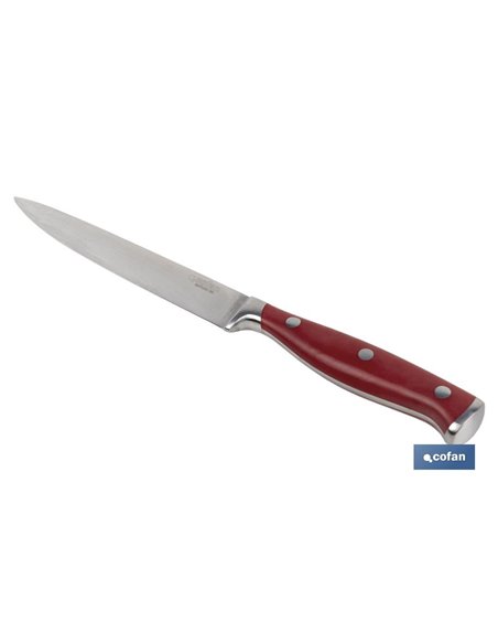 Cuchillo Verduras  Hoja13cm Modelo Aguacejo Rojo