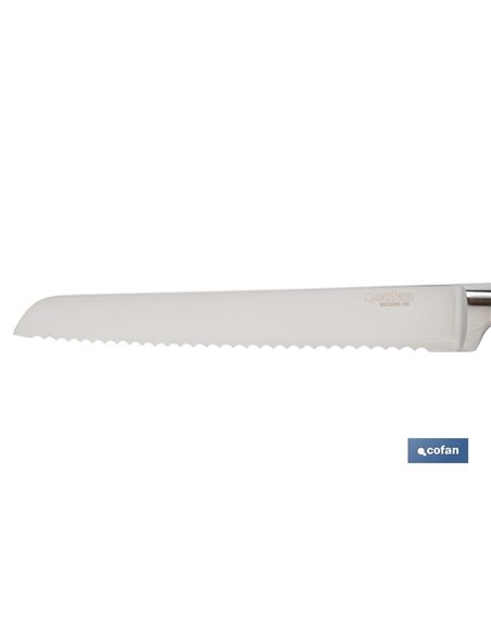 Lâmina de Faca para Pão 21cm Vermelho Modelo Aguacejo