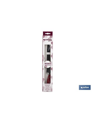 Cuchillo Panero Hoja 21cm Modelo Aguacejo Rojo