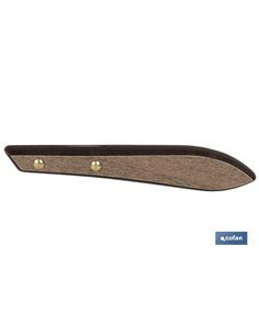 Pack 3 Cuchillo Chuletero Microdentado Hoja 10cm  Modelo Gulash Color Nogal 2