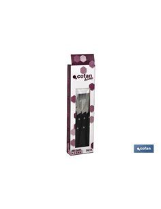 Pack 3 Cuchillo Chuletero Microdentado Hoja 10cm  Modelo Gulash Negro 2