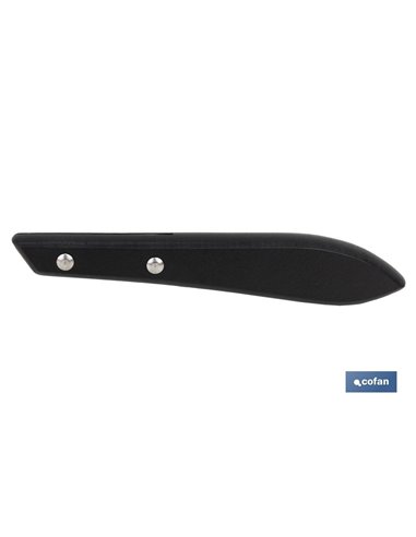 Pack 3 Cuchillo Chuletero Microdentado Hoja 10cm  Modelo Gulash Negro