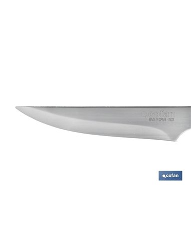 Pack 3 Cuchillo De Mesa Con Filo Hoja 10cm  Modelo Gulash Color Nogal