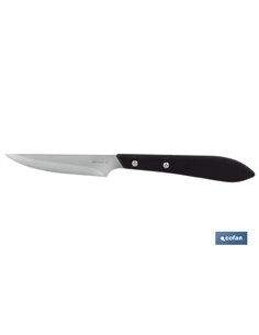 Pack 3 Cuchillo De Mesa Con Filo Hoja 10cm Modelo Gulash Negro