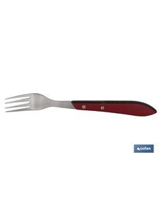 Pack 3 Tenedores Chuleteros Modelo Gulash Rojo