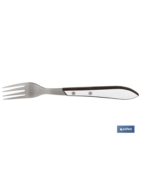 Pack 3 Tenedores Chuleteros Modelo Gulash Blanco