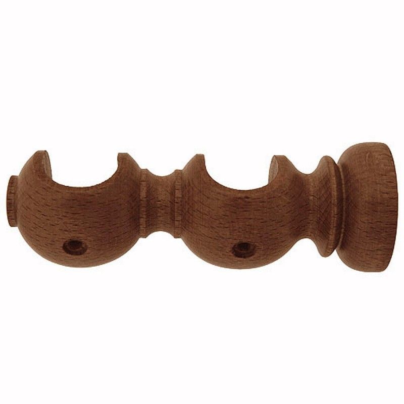 Suporte de madeira liso duplo aberto 28x120 mm....