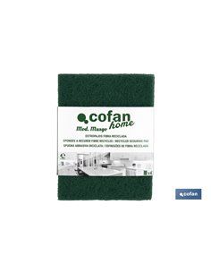 Pack De 4 Estropajos  Verdes 100% Fibra 2