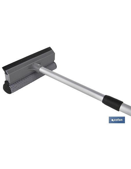 Limpiacristales Esponja Y Raspador Extensible Modelo Zancara 48-76.5cmventa Unitaria