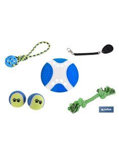 Conjunto de 6 brinquedos para animais de estimação modelo Noa 2